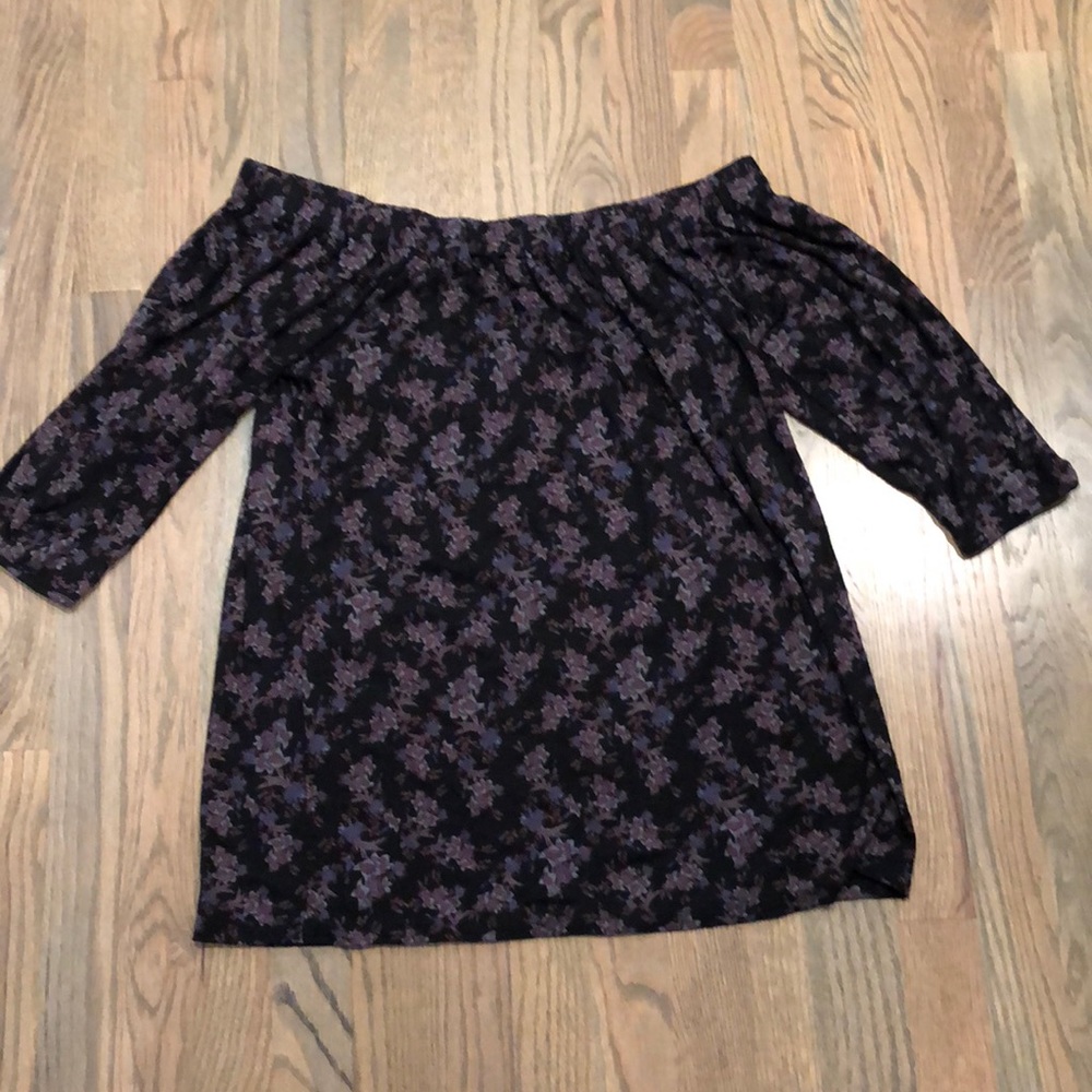 Cute Anthropologie off the shoulder top.